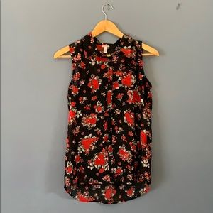 Xhilaration Tank Blouse with Cami Attached